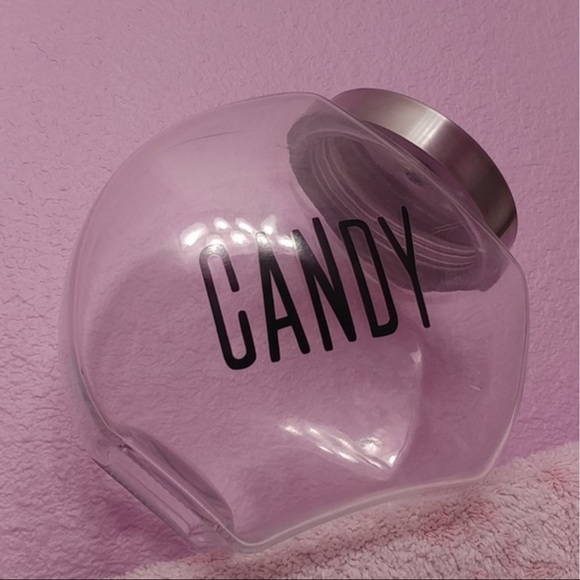 "Candy" Clear Glass Penny Jar with Metal Lid - Picture 4 of 6